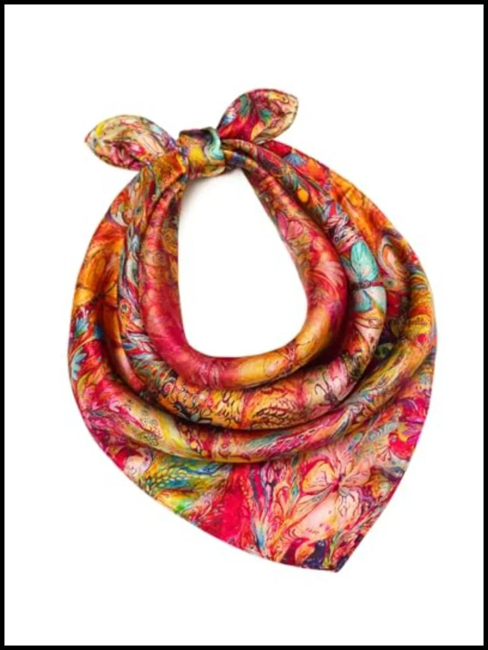 100% Mulberry Silk Scarf for Women Lightweight 21